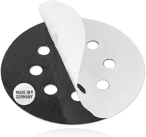 DFS Klettscheibe selbstklebend 125mm 8 Loch - Ersatzklett/Klett-Ersatz zum reparieren von Schleifteller, Polierteller, Stützteller - Cheap-Us