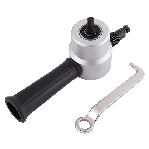 Akozon Double Head Blechschneider Metall Elektrische Bohrmaschine Attachment Knabber Schneidwerkzeug Kit Nibbler Cutter 360 Grad einstellbare Power Drill Nibbler Schneidwerkzeuge Kit - Cheap-Us