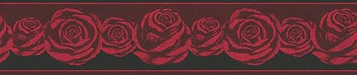 A.S. Création Bordüre Only Borders 10 Borte 5,00 m x 0,13 m rot schwarz Made in Germany 368621 36862-1 - Cheap-Us