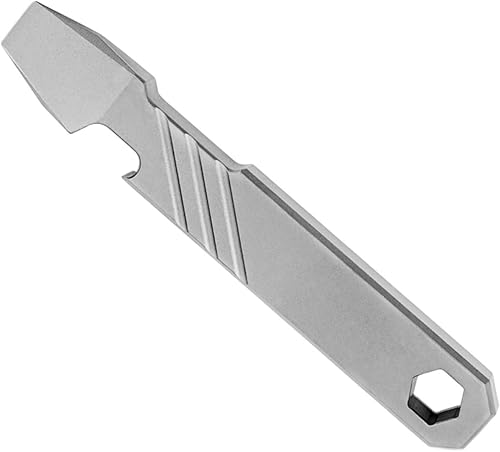 YHZNAGEM Titan EDC Pry Bar, Titan EDC Brecheisen Flaschenöffner, Titan Pry Bar, Multifunktions Tragbares EDC-Werkzeug Mini EDC Stemmeisen für Outdoor, Camping, Abenteuer, Jagd - Cheap-Us