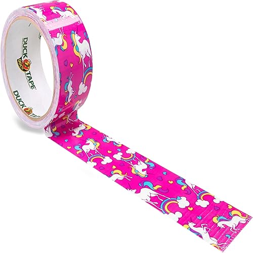 DUCK TAPE 100-45 Gewebeband Einhorn – Buntes Paketklebeband mit Einhorn-Muster – Panzertape zum Dekorieren, Basteln & Verschönern – 48mm x 9,1m - Cheap-Us