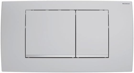 Geberit Twinline30 Stellantriebsplatte für Doppelspülung 115.899 Farbe: chrom matt lackiert/pflegeleicht - Cheap-Us