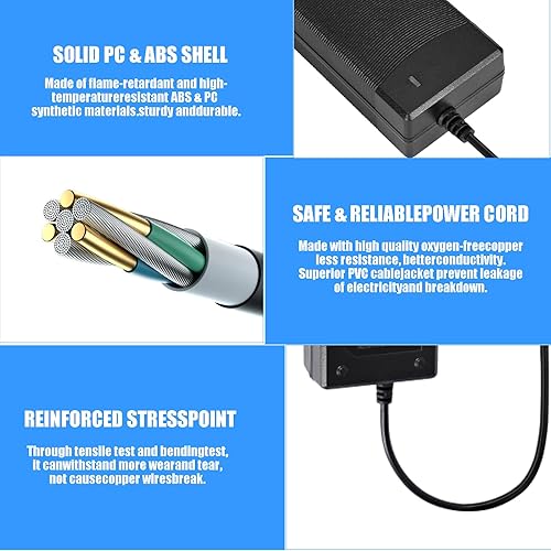 DC 24V 6A Netzteil, 144W AC 100-240V zu DC 24V Netzteil Transformatoren, 5.5 x 2.5mm/ 5.5 x 2.1mm DC Jack, Schalten PC Netzkabel für Wireless Router, CCTV Sicherheitssystem, LCD Monitor EU Stecker - Cheap-Us