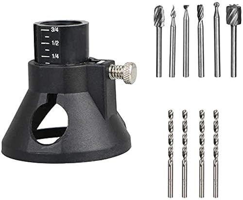 Young Wolf 1 stück Schneidset - Rotary Multi Tool Cutting Guide mit HSS Router Drill Bit Set - Cheap-Us