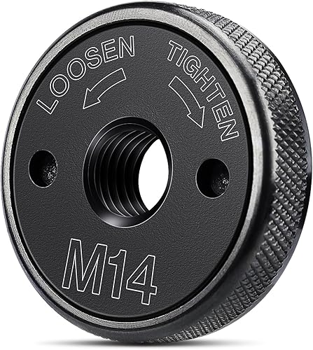 Lytool Schnellspannmutter M14 für Winkelschleifer von AEG, Metabo, Makita, Flex, Black& Decker, Dewalt, Hitachi etc. Schnelles Fixieren und Lösen ohne Werkzeug - Cheap-Us
