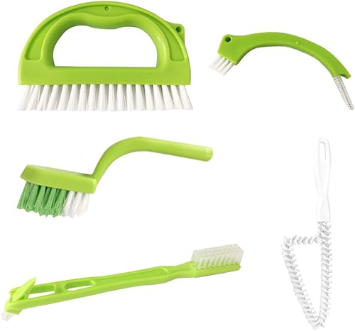 Fugenbürste für Bad Küchen und Haushalt - Reinigt Effektiv Fugenfliesen und entfernt Schimmel Oberflächlich, 5 Brush Included - Cheap-Us