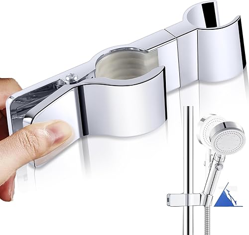 Johiux Duschkopfhalterung,Brausehalter Verstellbar,Handbrause Halterung,Badinstallationen,45° Drehbar Duschkopfhalterung Verstellbar,Duschstange Duschkopf Halterungen Ohne Bohren Duschhalterung (1) - Cheap-Us