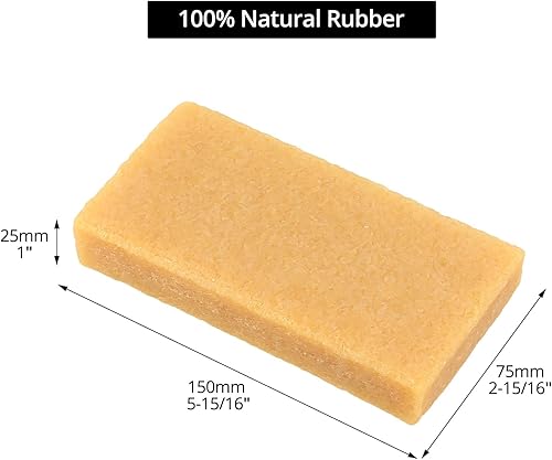 QWORK® 2 Stück Schleifband Reinigungsblock 200 * 40 * 40 mm für die Reinigung von Schleifbänder & Schleifscheiben - Hochwertige Naturkautschuk - Cheap-Us
