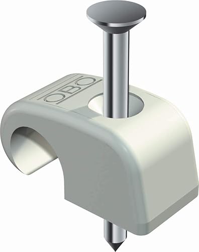 OBO Bettermann® Nagelschelle 7-12 mm, mit 35 mm Nagel, 200 Stück - Cheap-Us