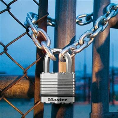 MASTER LOCK Hochleistungsvorhängeschloss [Stahl, Gehäuseabdeckung aus Edelstahl] M5EURDSTS – Gesicherte Boote und Tore in mariner Gegegend - Cheap-Us