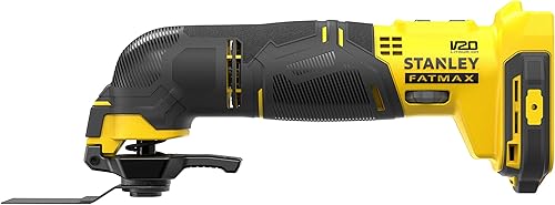 Stanley FatMax 18V Akku-Multifunktionswerkzeug SFMCE500B (Schleifer, Säge & Universalmesser in einem Gerät – Oszillierendes Werkzeug, inkl. 20-tlg. Zubehör, Lieferung ohne Akku und Ladegerät) - Cheap-Us