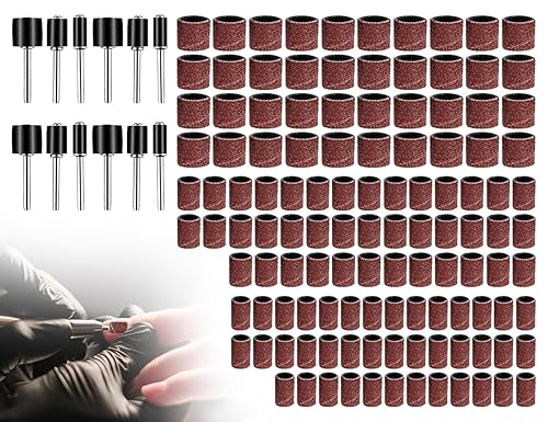 KAPSING 132 Stück Schleifhülse Satz für Dremel schleifaufsätze mit Frei Box, Schleifhülse Satz zubehör für dremel elektrowerkzeuge - Cheap-Us