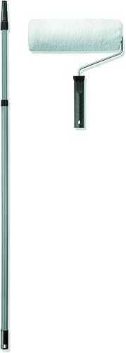 BODENMEISTER Malerset Teleskopstange Wandfarbe streichen Farbroller-Set Renovierungsset, Aluminium, Mehrfarbig - Cheap-Us