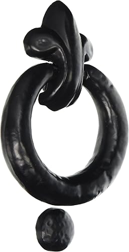 Merriway BH05811 Look, Ring Pull Antik Schwerer Türklopfer, 130 x 95 mm, Schwarz, weiß - Cheap-Us