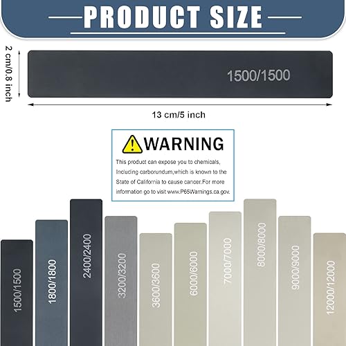 Honoson 20 Stück Schleifstäbe für Kunststoff Modelle Polieren Sortiert Metall und Holz Polierstäbe Modellbau Werkzeug Mini Finger Schleifer für Handwerk (Niedrige und Hohe Körnung, Klassischer Stil) - Cheap-Us