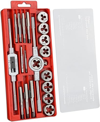 Gunpla 20 tlg. Hochwertigem Legiertem Stahl Gewindeschneider und Bohrer Set Gewindeschneid Satz | Zoll | 6NC32-1/2'NC-13 - Cheap-Us