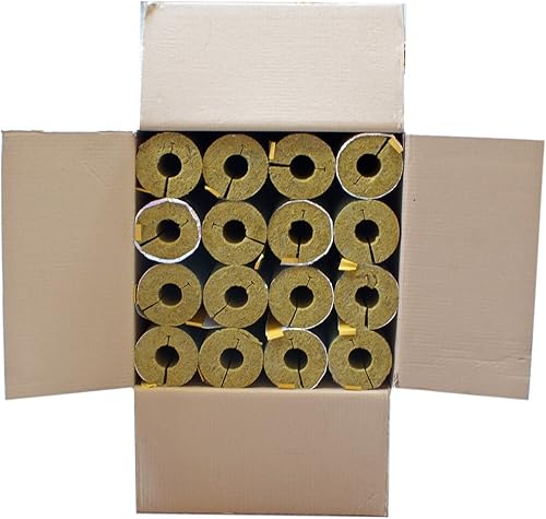 Austroflex 20m Steinwolle Rohrschale alukaschiert 28mm x 30mm Rohrisolierung - Cheap-Us