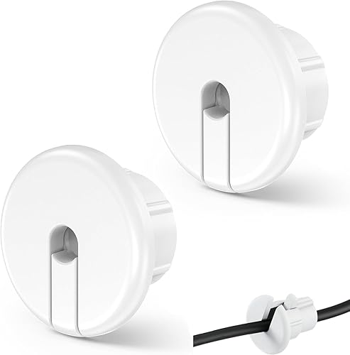 Yuiturt 2 Weiße Wall Bushing Grommet Wanddurchführungen, Kabeleinfädlerkämme für Ethernet-Kabel, 1-Zoll Wandloch Durchführungen für Starlink Dishy, Kabeldurchführung Set - Cheap-Us