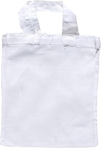 Cottonbagjoe | kleine Apothekertasche | perfekt zum Bemalen | mit Henkel |Jutebeutel | Geschenktasche | Bauwolltasche | DIY | 22x26cm | kleine Stofftasche zum Basteln - Cheap-Us