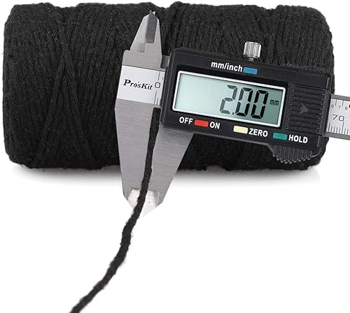 G2PLUS Weiß Bäcker Bindfäden, 100M Baumwolle Schnur, 2MM Bastelschnur Dekokordel Schnur Perfekt für DIY Kunstgewerbe Gartenarbeit - Cheap-Us