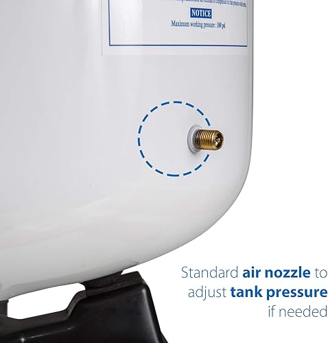 iSpring T32M Umkehrosmose 3.2 G Wassertank, 12 L Wasser Container lebensmittelecht, 1/4'-Tankventil im Lieferumfang enthalten - Cheap-Us