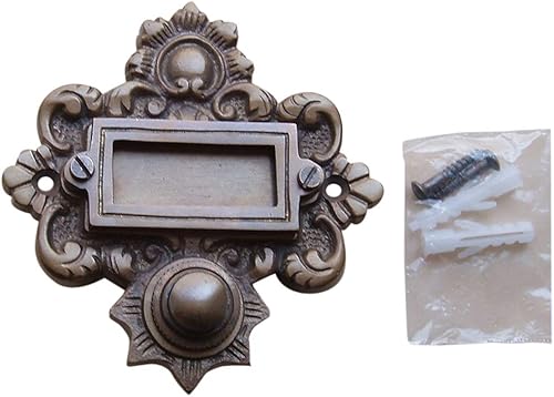 Deurbel Sonnette Messing Klingelschild Haustüre Graf von Gerlitzen Klingel 1 Brass Door Bell Tür Türklingel K55A - Cheap-Us