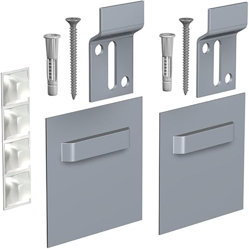 Befestigungsset für Spiegel, aus Dibond, Traglast: 12 kg - Cheap-Us