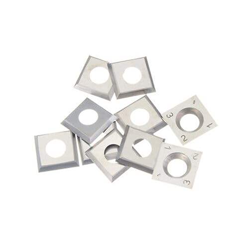 OrangeClub 10 Stück Wendemesser Wendeklinge Hartmetallklinge 30° 14x14x2mm für Lackfräse METABO LF724S Kit - Cheap-Us