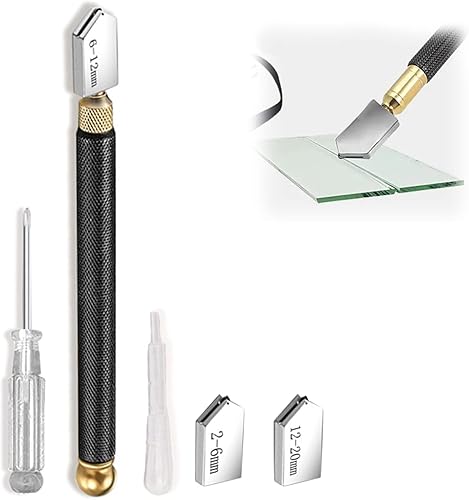 Glas Cutter Werkzeug, Glasschneider, 5 Stück Glasschneide, Glasschneider Diamant, Glasschneider Diamant Cutter, für dickes Glas Mosaik und Fliesen Bleistift - Cheap-Us