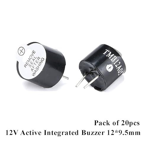 Hailege 20pcs 12V Integrierter aktiver Summer Alarm Sounder Lautsprecher Elektromagnetischer Summer 12 * 9,5mm - Cheap-Us