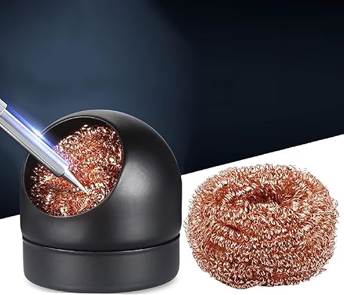 Metall Spitzenreiniger, Lötspitzen-Reinigungsdraht mit Messingwolle, Lötspitzenreiniger, Messingspitzen Reinigungs Lötkolben Reiniger Lötkolbenspitzenreiniger 1 Lötkolbenhalter 2 Spiralwolle - Cheap-Us