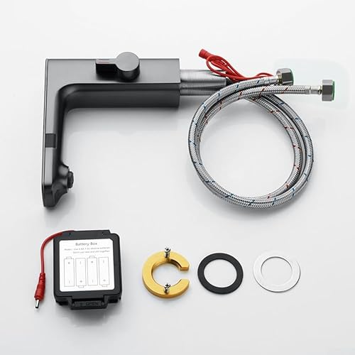 Oniissy Infrarot Sensor Waschtischarmatur, berührungsloser Wasserhahn für Badezimmer, Automatischer, Digitalanzeige Bildschirm Warmes Kaltwasser Mischbatterie Chrom(Chrom) 1693431098 - Cheap-Us