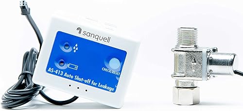 Wassermelder mit Abschaltung, automatisches Magnet-Absperrventil 3/8 Zoll, schließt sofort bei Wasserkontakt die Wasserleitung, schützt vor Wasserschäden, für Filteranlagen, Osmose-Anlagen, Quooka - Cheap-Us