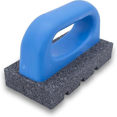 Marshalltown runder Betonschleifer, Ziegelreibe mit Griff, 20er Körnung, für Betonbauer, Fliesenleger, Estrichleger und Trockenbauer, Maße: 152x25 mm - Cheap-Us