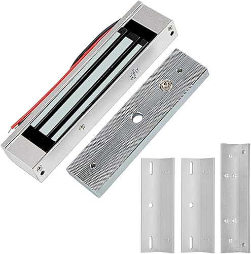 FTSTech DC 12V 180KG Elektrisches Magnetschloss 350lbs Haltekraft inkl. ZL-Halterung, für Home Security System,Geeignet für Holz/Metall/Glastür - Cheap-Us