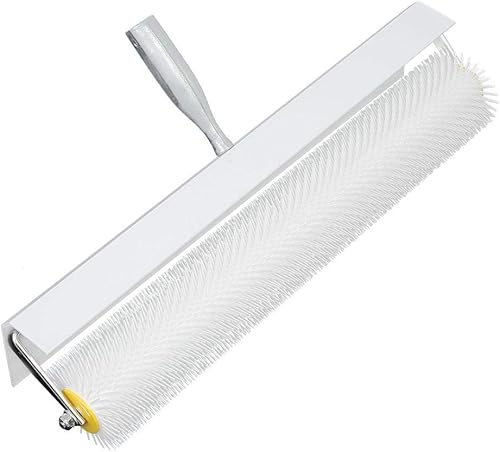 Entlüftungsroller mit Spritzschutz, Stachelwalze Nivellierwalze für Ausgleichsmasse Profi-Qualität Estrich Werkzeug 21 mm - Cheap-Us