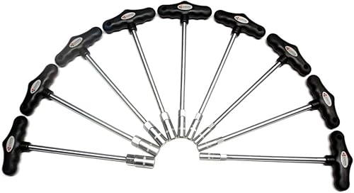 SWV 17801 Steckschlüssel Sortiment T-Griff 6-14mm 9 Teilig - Cheap-Us