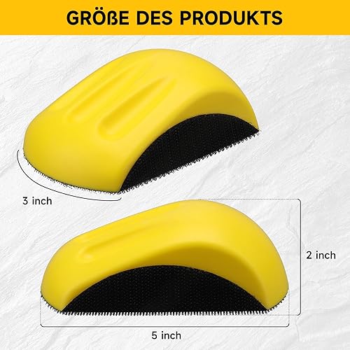 MOGRQAP 2 Stück 6 Zoll Schleifklotz Schleifblock für DIY Holzarbeit Basteln und Möbelrestaurierung Handschleifer für Schleifscheiben Handschleifblock Polier - Cheap-Us