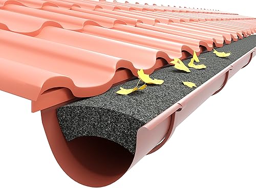 BIM Furniture Dachrinnenfilter Universal- Standard 125 mm Schaumstoff Optimum 10 Laufmeter 8 Stück im Set Dachrinnenschutz Laubfang Laubstopp Nadelfänger, Schwarz - Cheap-Us