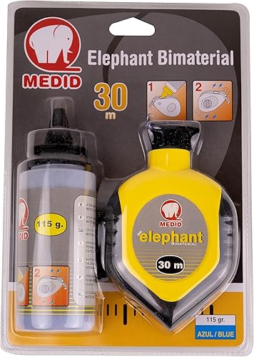 Medid 1530 Schlagschnurroller-Set ELEPHANT - 30 Meter Schlagschnur - 115 g blauem Farbpulver - Cheap-Us