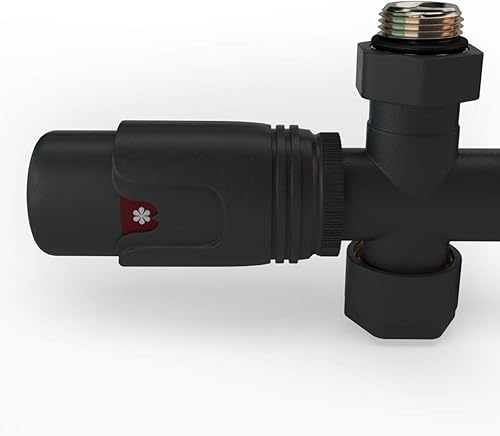 Design Multiblock für Heizkörper – Mittelanschluss-Set in Durchgangsform Weiß mit 50 mm Nabenabstand – Hahnblock, Thermostatventil, Anschlussarmatur für Kunststoff- und Kupferrohre - Cheap-Us