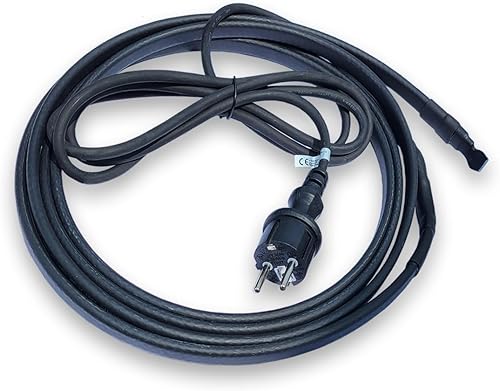 Vorgefertigtes selbstregulierendes Heizkabel CALORIQUE HTM 10 W/m zum Schutz vor Frostschäden an Wasserleitungen - Rohrbegleitheizung - Konfektioniert mit Schuko Stecker - 2m - Cheap-Us