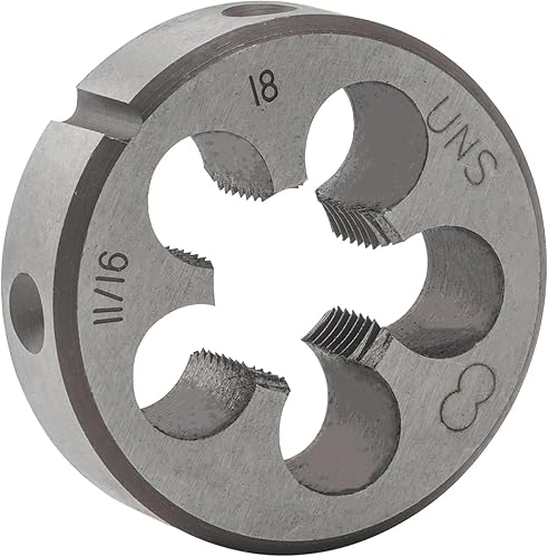 Aceteel 11/16 Zoll-18 UNS Runde Schneideisen Rechtshänder Maschinengewinde-Schneideisen 11/16 x 18 UNS - Cheap-Us