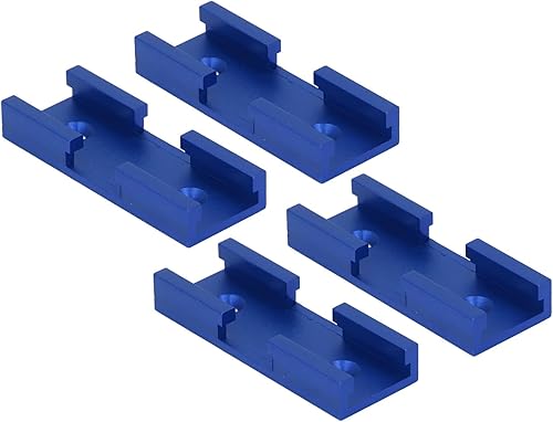 T-Schienen-Querrutsche, 4 StüCk Aluminium-T-Schienen-KreuzungsstüCke FüR Heimwerker (Blau) - Cheap-Us