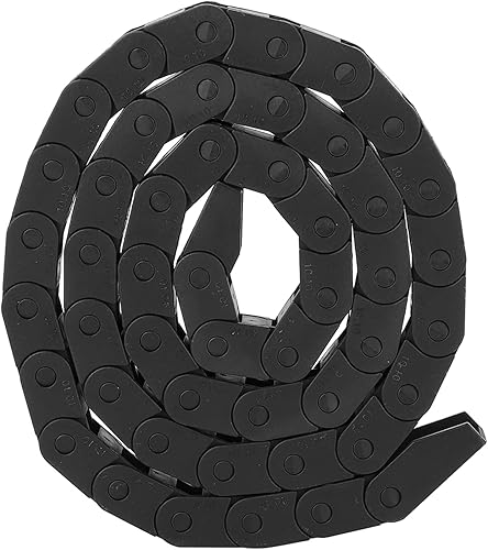 Hilitand 1 m R18 Kabelschleppkette, schwarz, Nylon-Drahtträger, CNC-Werkzeug, 10 x 10 mm (R18, 10 x 10 mm) - Cheap-Us