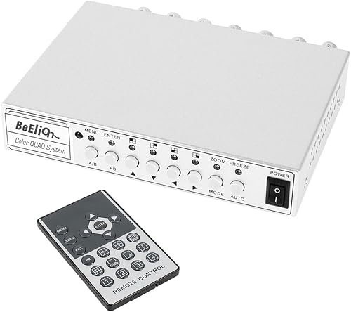 BeElion 4CH Farbvideo Quad Splitter, CCTV DVR Kamera Video Splitter Prozessor Switch System - Cheap-Us