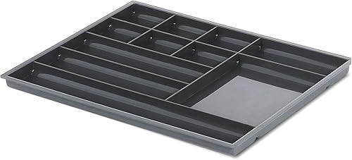 Gedotec Utensilien Materialschale Schubkasten Fächerschale mit 11 Fächer für Büromöbel | 331 x 277 x 18,5 mm | Schubladen-Einsatz zum Organisieren von Kleinteilen | 1 Stück - Ordnungssystem Büro-Tisch - Cheap-Us