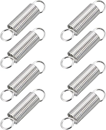 sourcing map Zugfeder 1,2mm Drahtdurchmesser 10,5mm Außendurchmesser 46mm freie Länge Federstahl Kleine Doppelhaken-Zugfeder 8Stk. - Cheap-Us