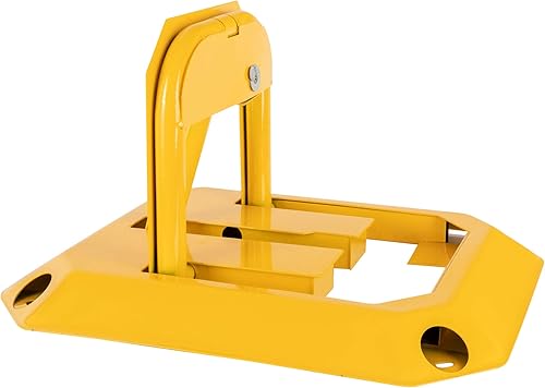 Stagecaptain PPS-G30 Parkplatzschloss - Klappbare Parkplatzsperre - Abschließbar (alle PPS-G30 lassen sich mit dem gleichen Schlüssel schließen) - Aus robustem Stahl - Gelb - Cheap-Us