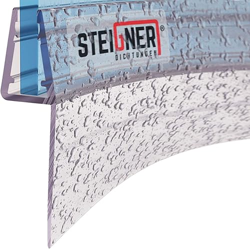 STEIGNER Duschdichtung, 170cm, Glasstärke 6/7/ 8 mm, Vorgebogene PVC Ersatzdichtung für Runddusche, UK05 - Cheap-Us